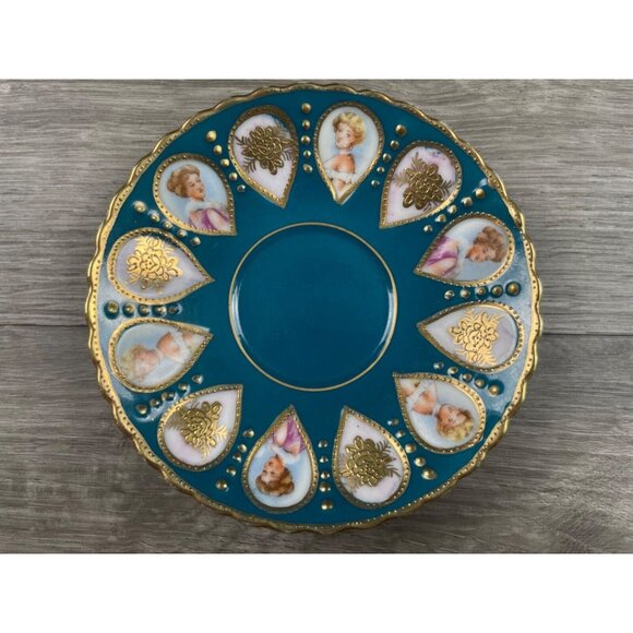 Vintage Chugai China Espresso Cup & Saucer, Hand Painted Made in Occupied Japan - Picture 7 of 10